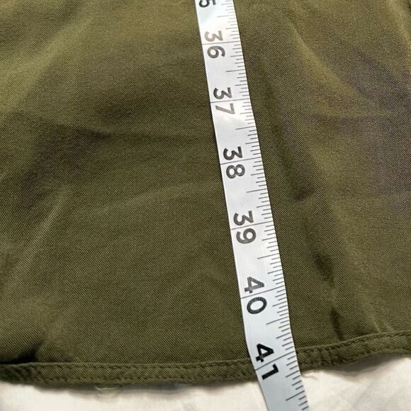 Old Navy Womens XXL Green Shirt Dress Button Front Pockets Casual Minimalist - Picture 8 of 11